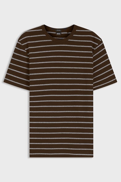 ΜΠΛΟΥΖΑ ΛΙΝΗ T-SHIRT BOSS - 208 ΚΑΦΕ